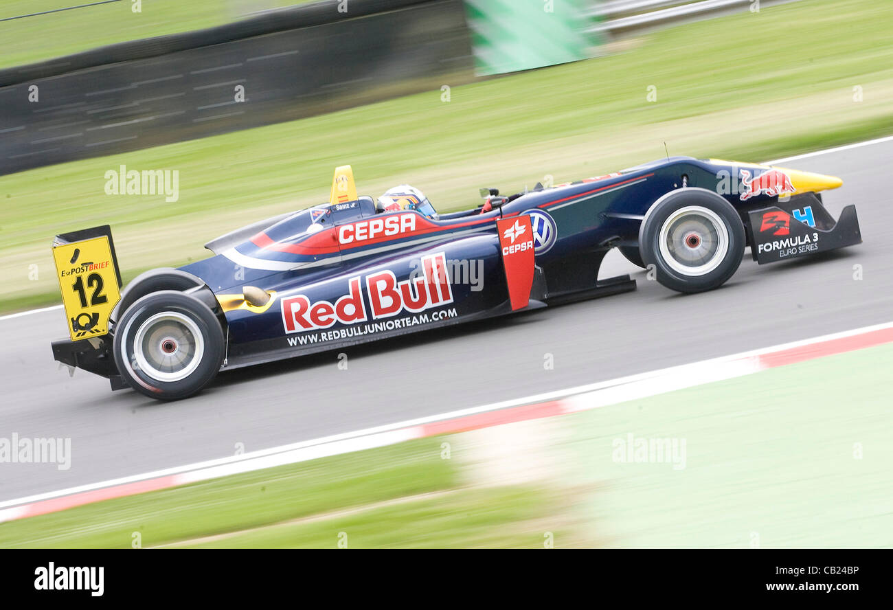 18.05.2012 Brands Hatch, Inghilterra. Formula 3 Euro Series, Carlos Sainz Jr (ESP) alla guida della Formula 3 durante il venerdi di FP1. Foto Stock
