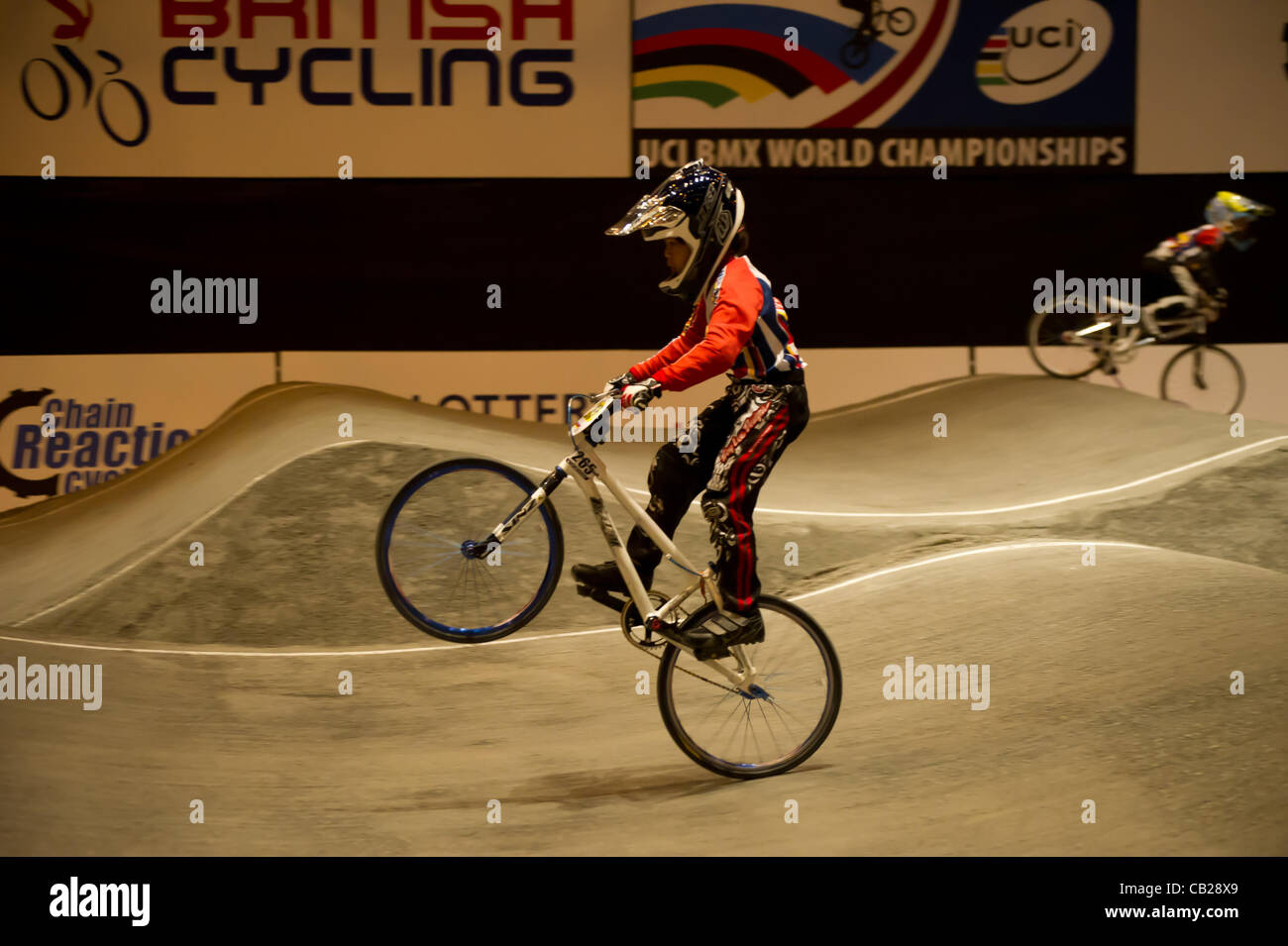 23.05.2012 Birmingham, Inghilterra. La formazione del team durante l'UCI BMX Campionati del mondo presso il National Indoor Arena. Foto Stock