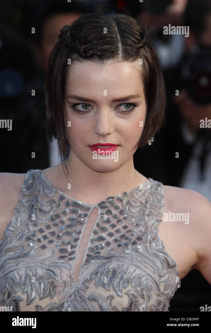 ROXANE MESQUIDA SULLA STRADA PREMIERE CANNES FILM FESTIVAL 2012 PALAIS DES FESTIVAL CANNES Francia 23 Maggio 2012 Foto Stock
