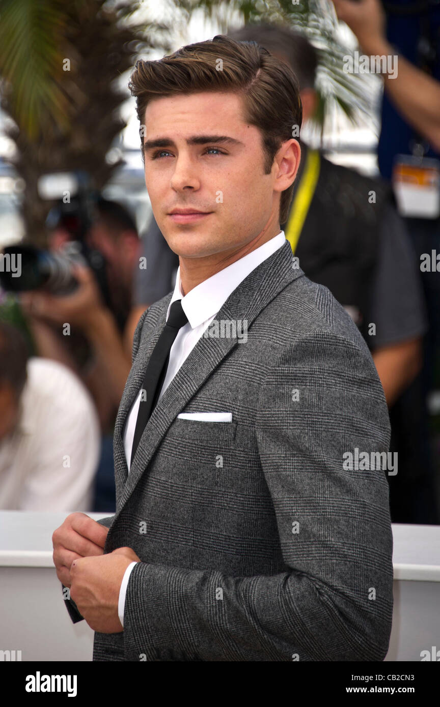 Zac Effron (attore) a photocall per il film "Paperboy " sessantacinquesimo Cannes Film Festival 2012 Palais des Festival di Cannes, Francia Gio 24 Maggio 2012 Foto Stock