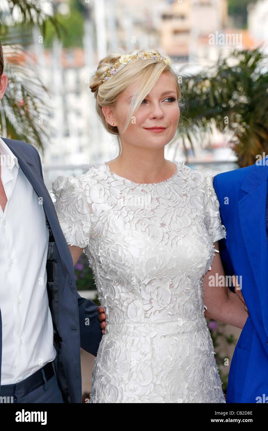 23 maggio 2012 - Hollywood, California, Stati Uniti - KIRSTEN DUNST.Sulla strada photocall.65. Cannes Film Festival.Cannes, Francia.23 maggio 2012.(Immagine di credito: Â© Roger Harvey/Globe foto/ZUMAPRESS.com) Foto Stock