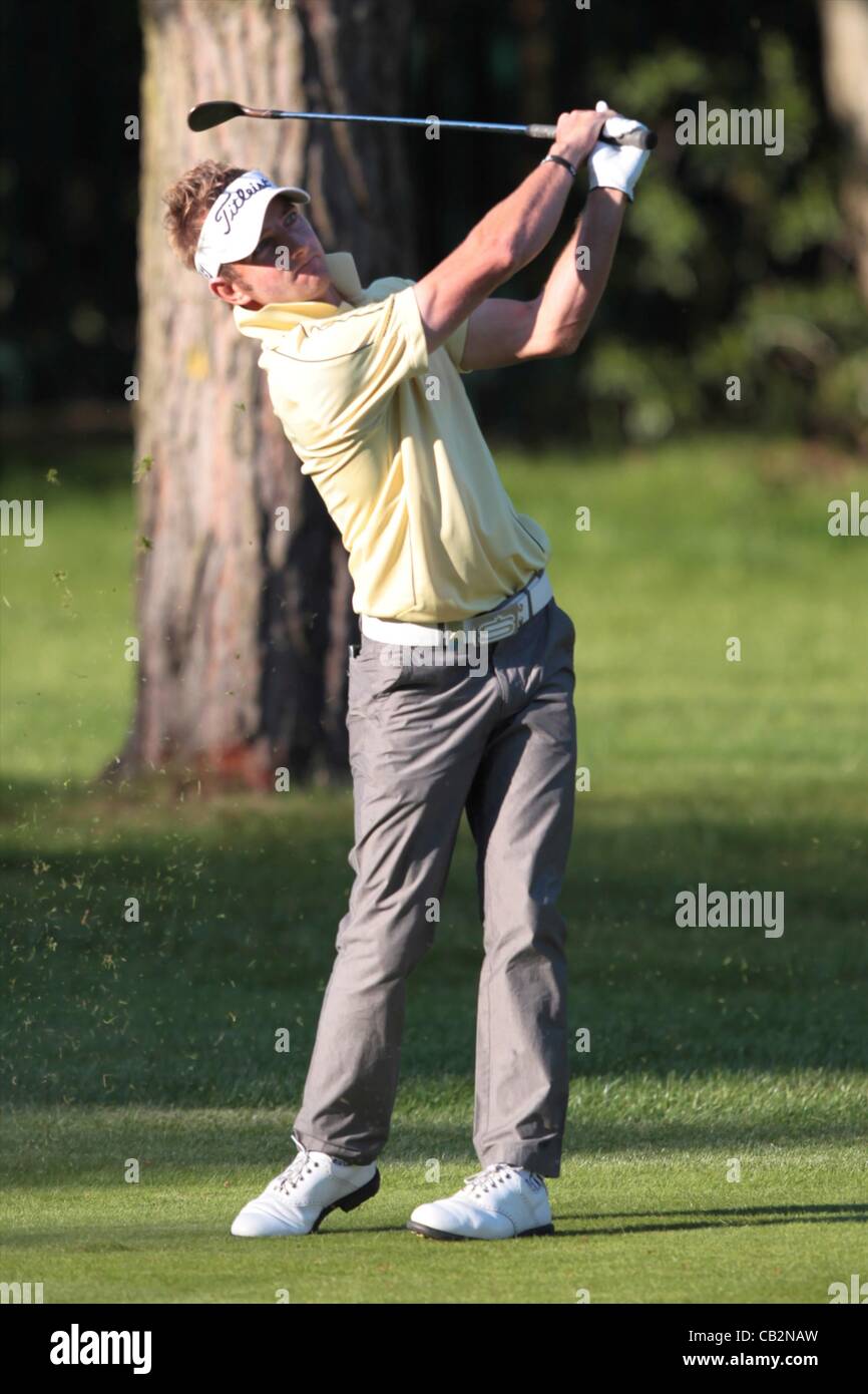 25.05.2012 Wentworth, Inghilterra. Jbe Kruger (RSA) in azione durante il BMW PGA Championship. Foto Stock