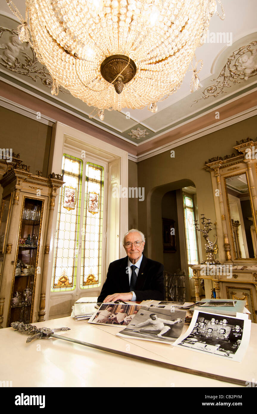 Sir. Edoardo Mangiarotti house, i ricordi di una vita sport Foto Stock