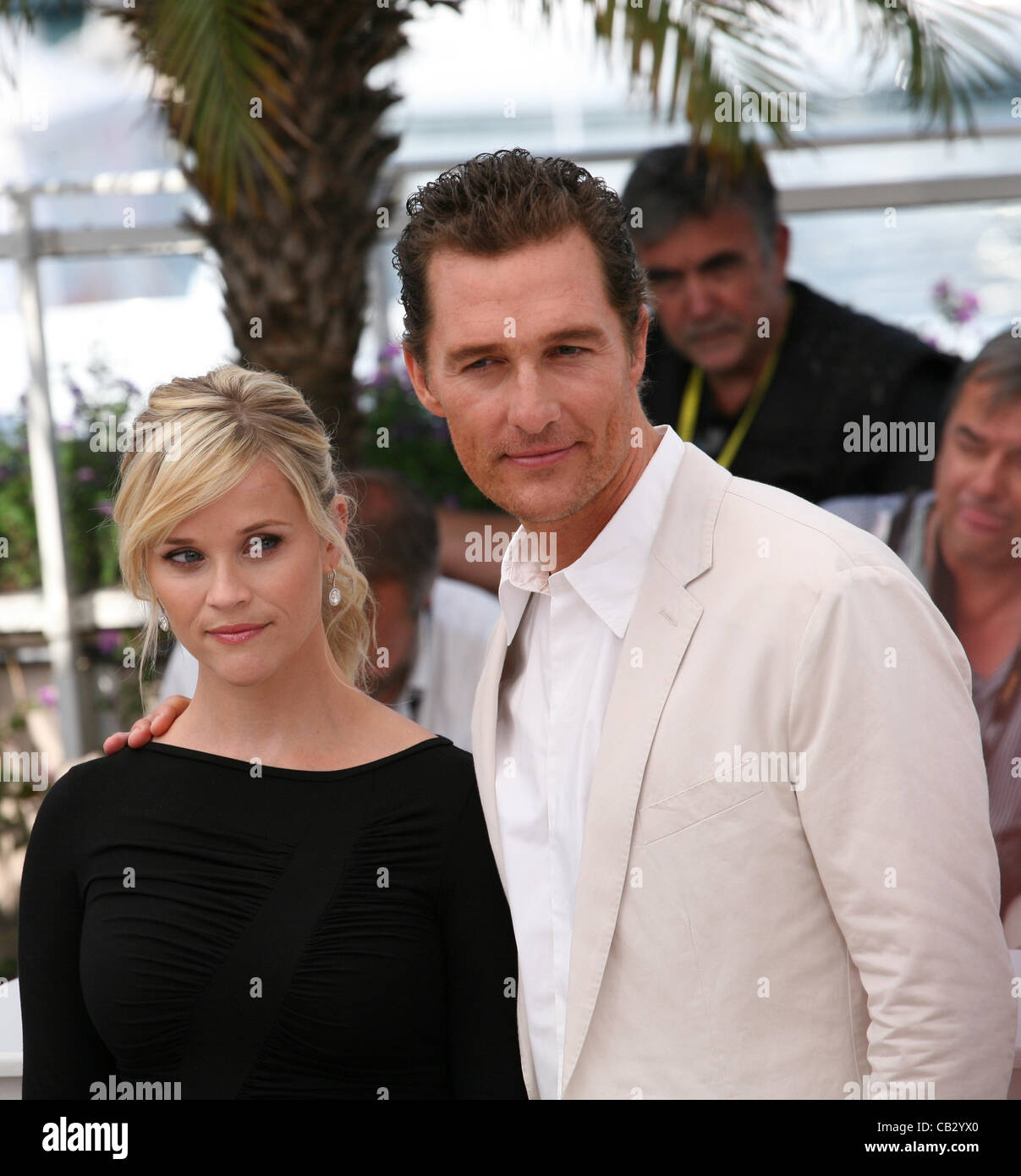 Attore Matthew McConaughey e attrice Reese Witherspoon fango photocall al sessantacinquesimo Festival del Cinema di Cannes Francia. 2012 Foto Stock