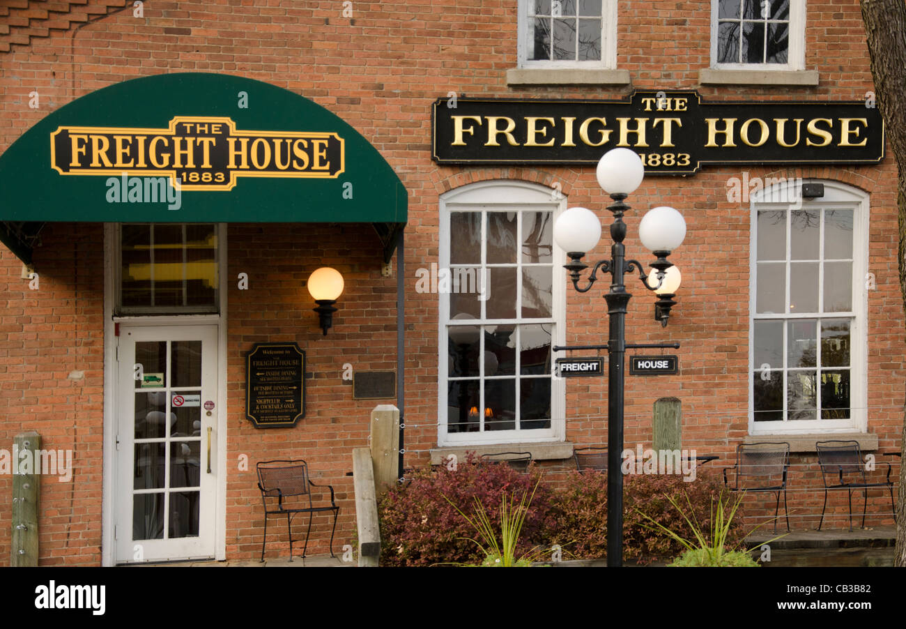 Freight House Restaurant in Stillwater, Minnesota Foto Stock