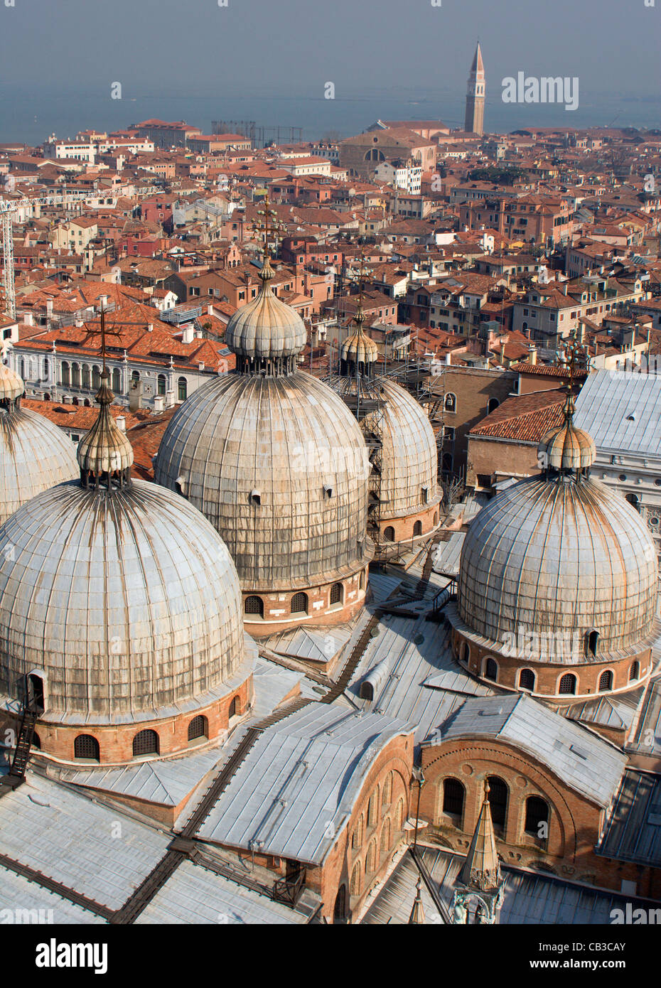 Venezia - cupole di st. Cattedrale di Mark Foto Stock