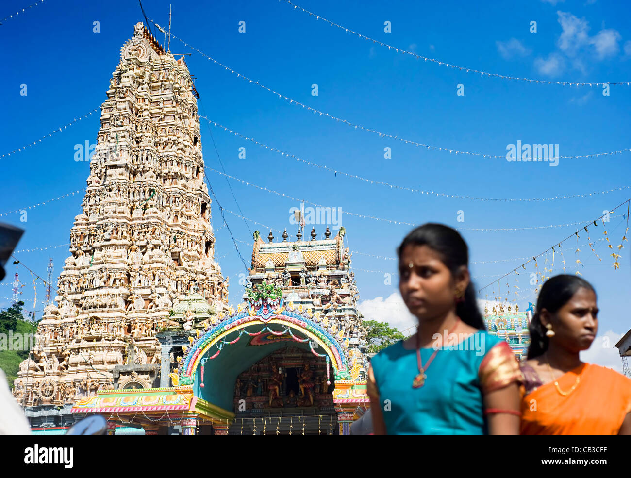 Tempio indù di Sri Lanka. Induismo era la prevalente tradizione religiosa dello Sri Lanka fino all'arrivo del buddismo Foto Stock