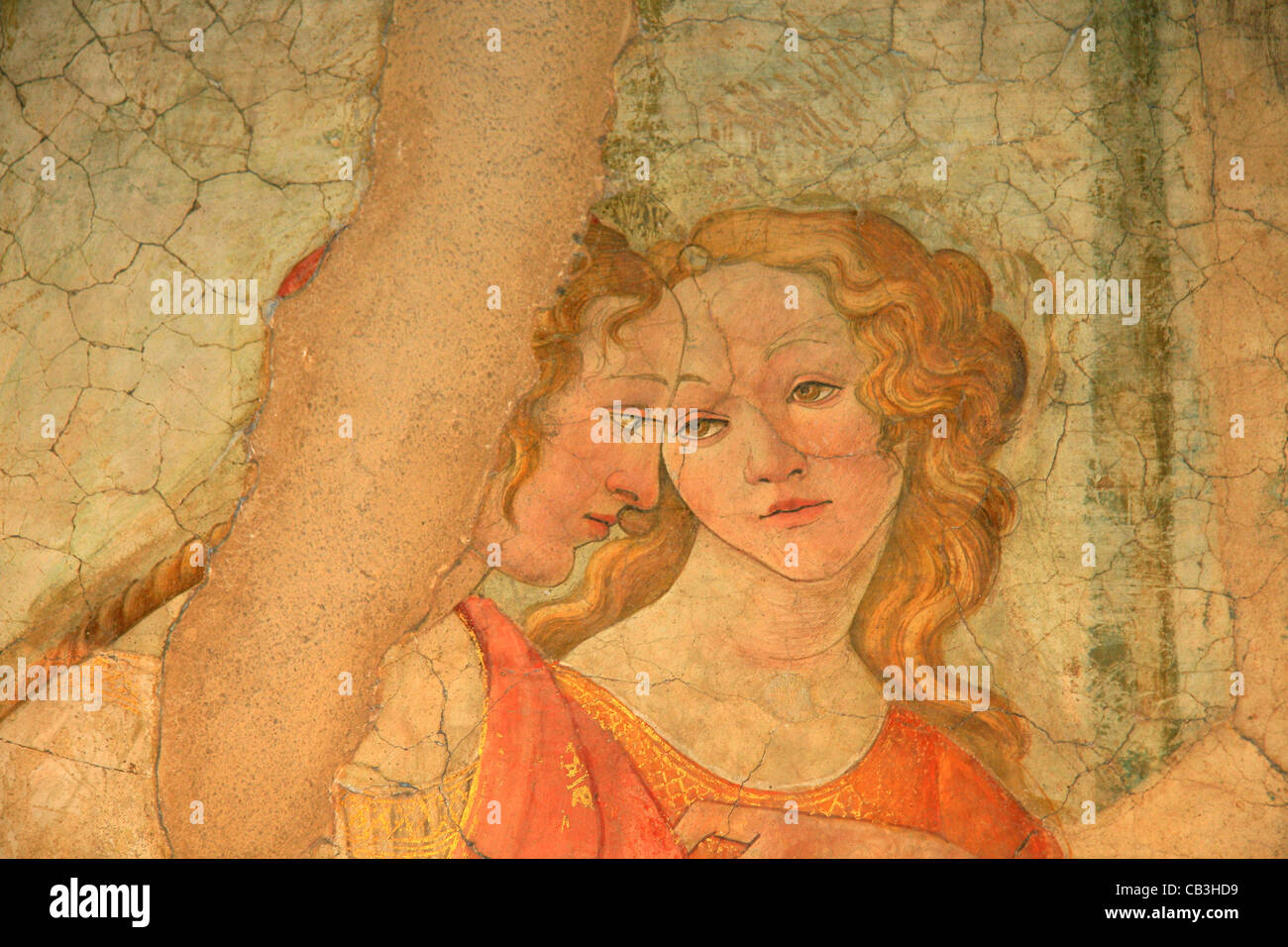 Vénus et les Grâces, Botticelli, XV secolo, Le Louvre Museum, Parigi. Foto Stock