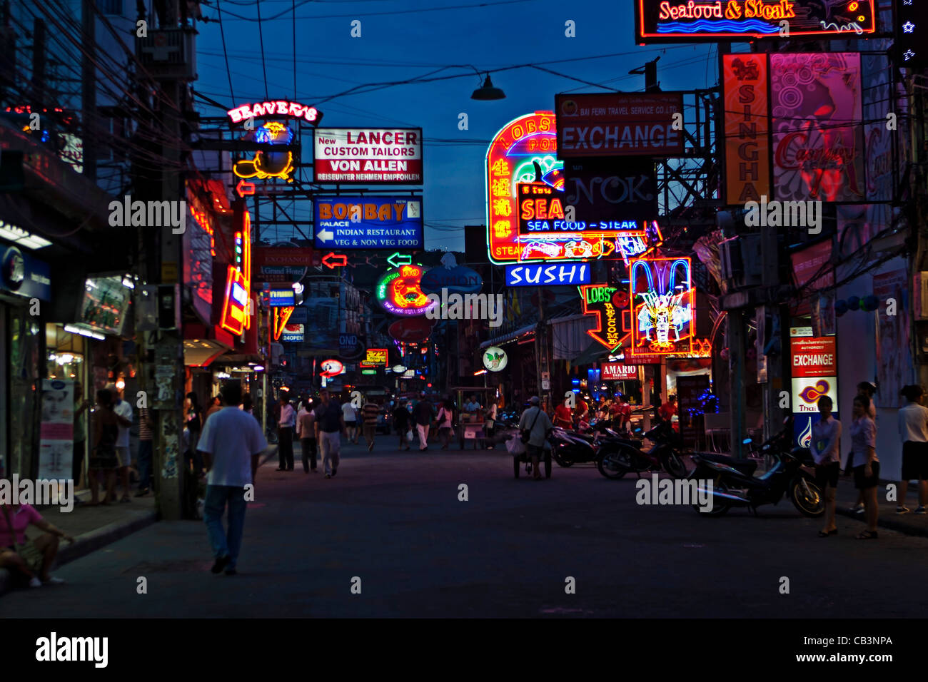 Bangkok, Thailandia, vita notturna Foto Stock