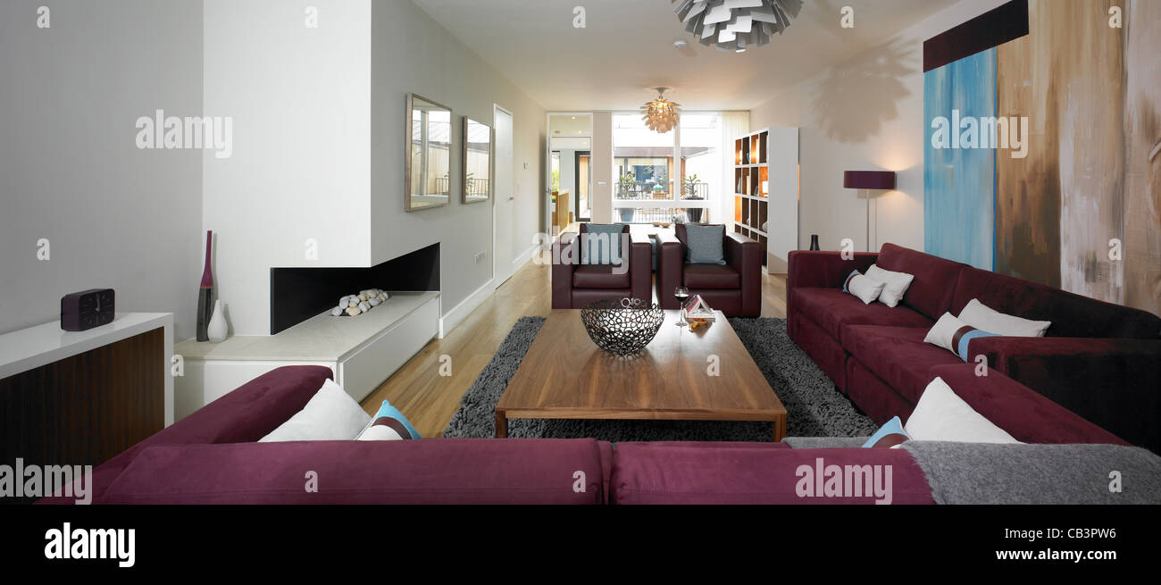 Salotto di casa moderna Foto Stock