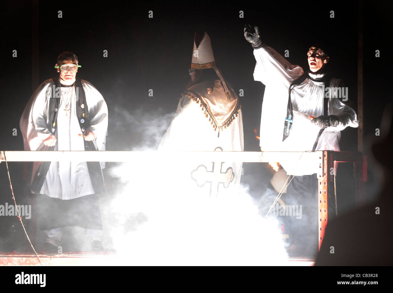 Lewes notte dei falò celebrazioni Foto Stock