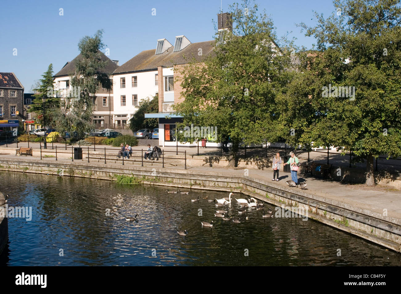 Thetford SUFFOLK REGNO UNITO piccolo fiume Ouse Foto Stock