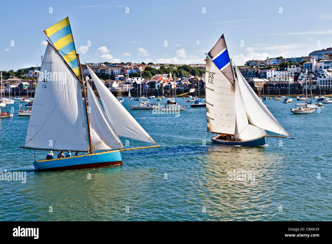 Il villaggio di lavaggio regata annuale Foto Stock