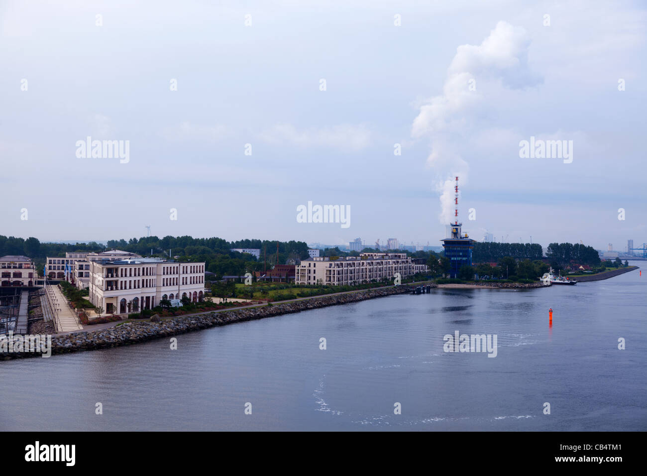 Baltic località balneare di Warnemünde in Germania. Foto Stock