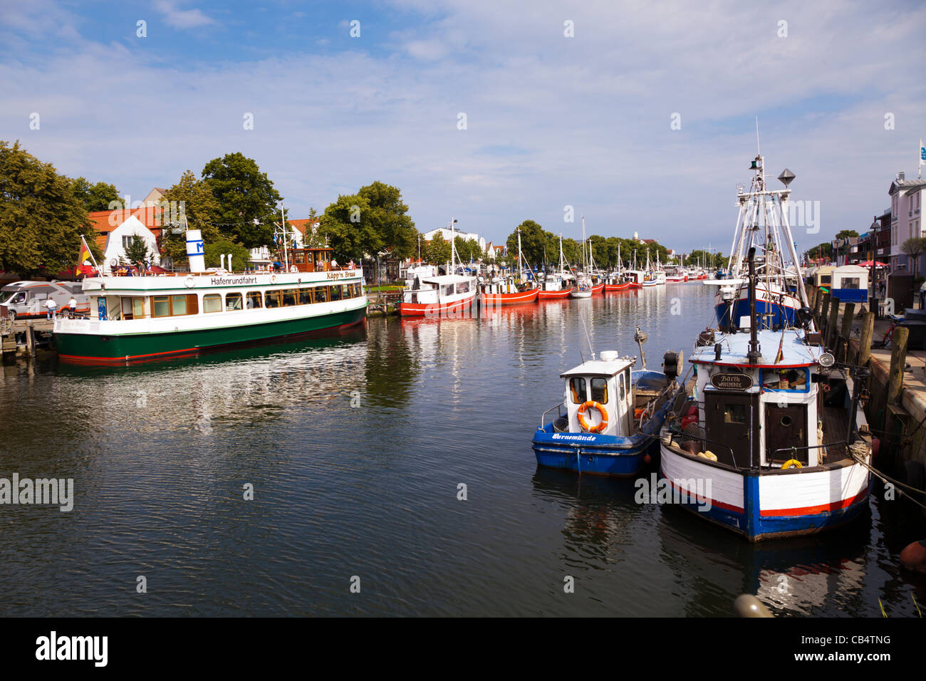 Baltic località balneare di Warnemünde in Germania. Alter Strom Foto Stock