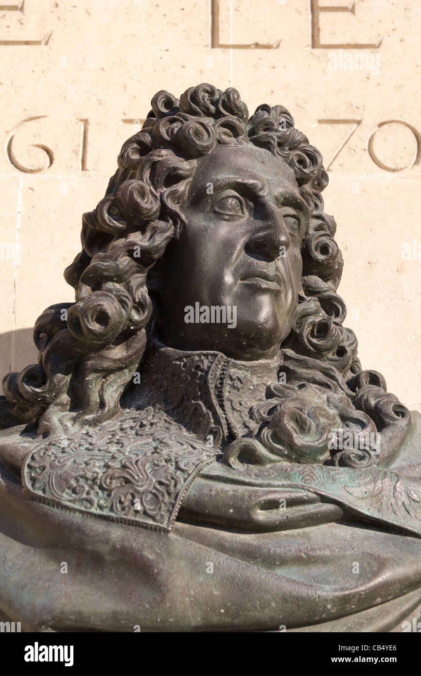 Memoriale di architetto del paesaggio, Andre le Notre, Jardin des Tuileries, Parigi, Francia Foto Stock