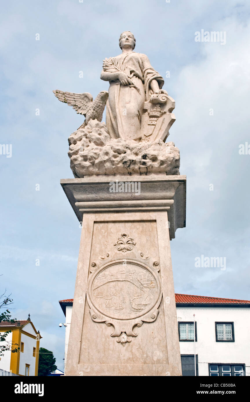 Europa portogallo azzorre Terceira Praia da Vitoria liberty state 1929 Foto Stock