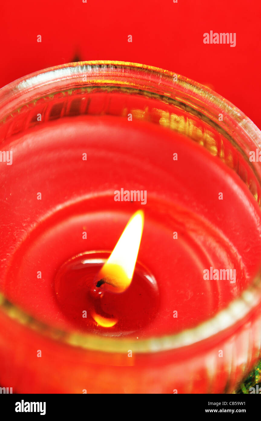 Candela di natale Foto Stock