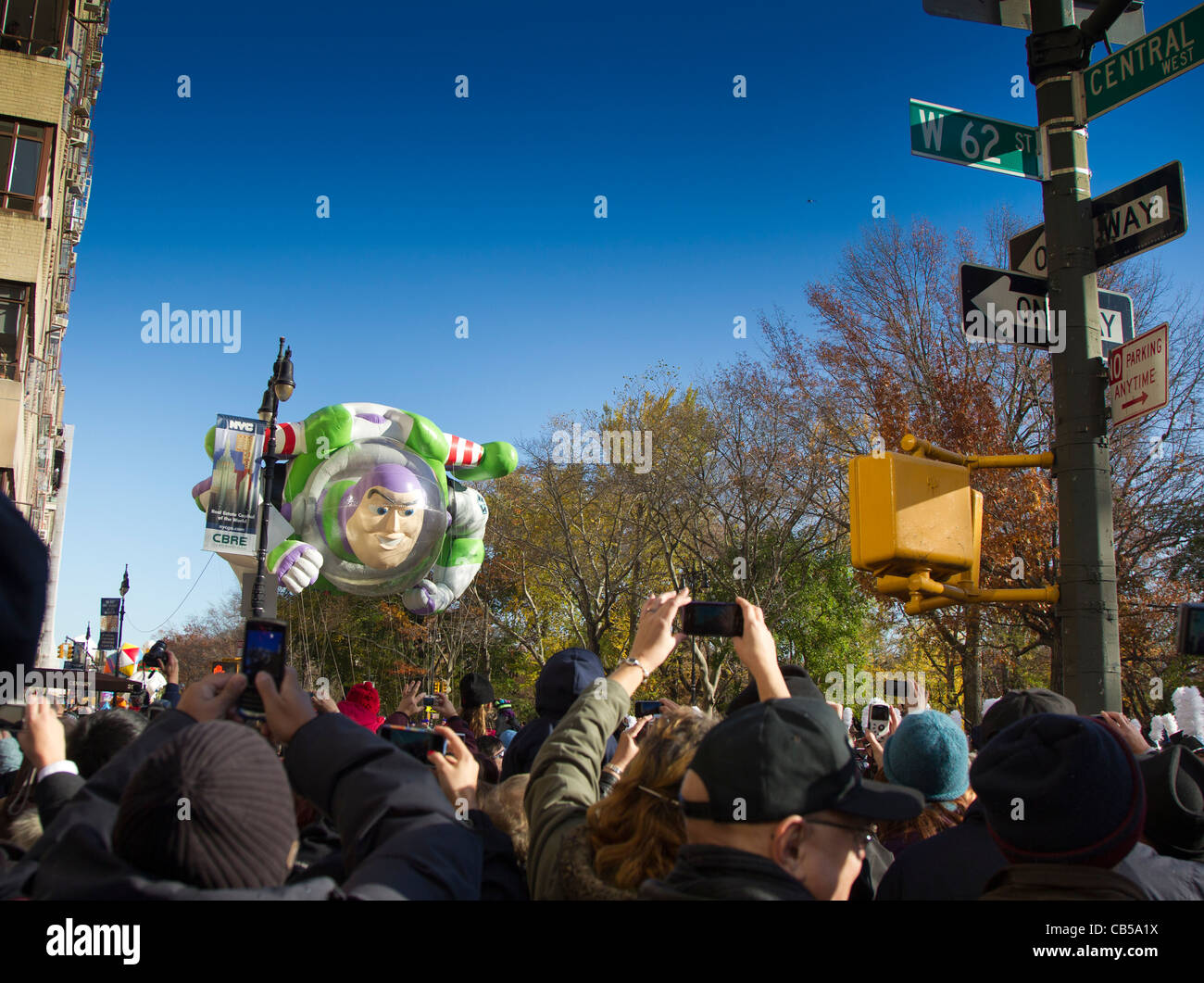 Palloncini a Macy's Thanksgiving Day Parade di New York City Foto Stock