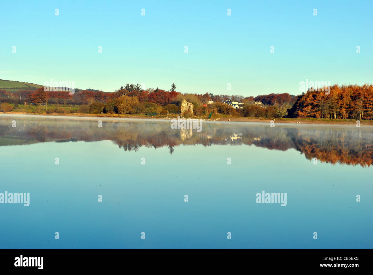 Le riflessioni di blessington lago in Wicklow Irlanda Foto Stock