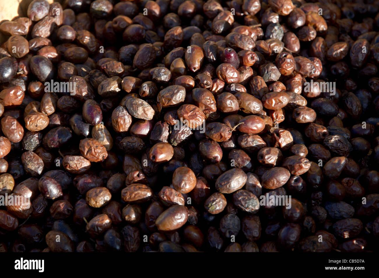 Olive nere tipici di Maiorca Spagna Foto Stock