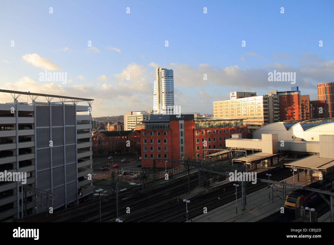 Leeds City skyline Foto Stock