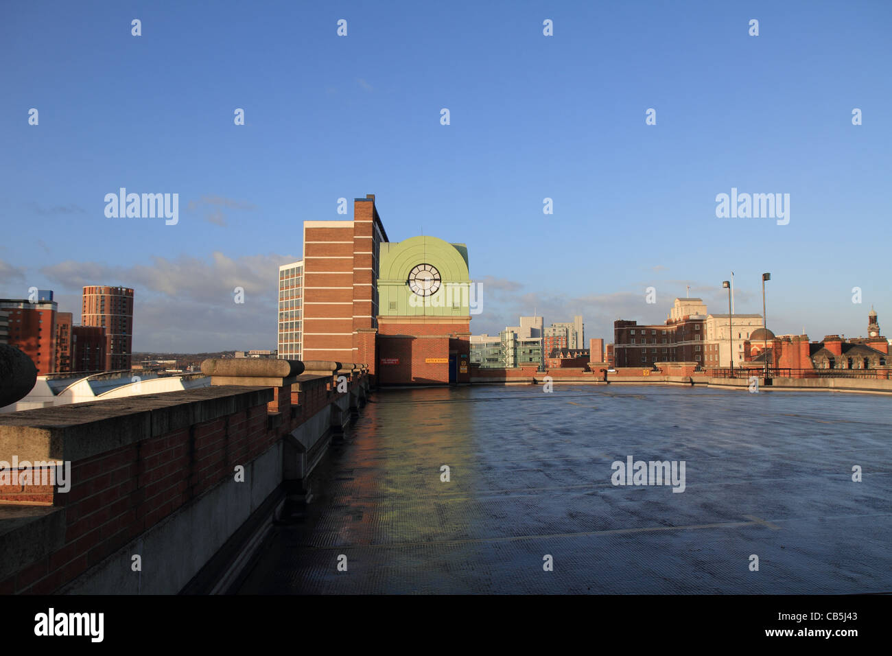 Leeds City skyline Foto Stock