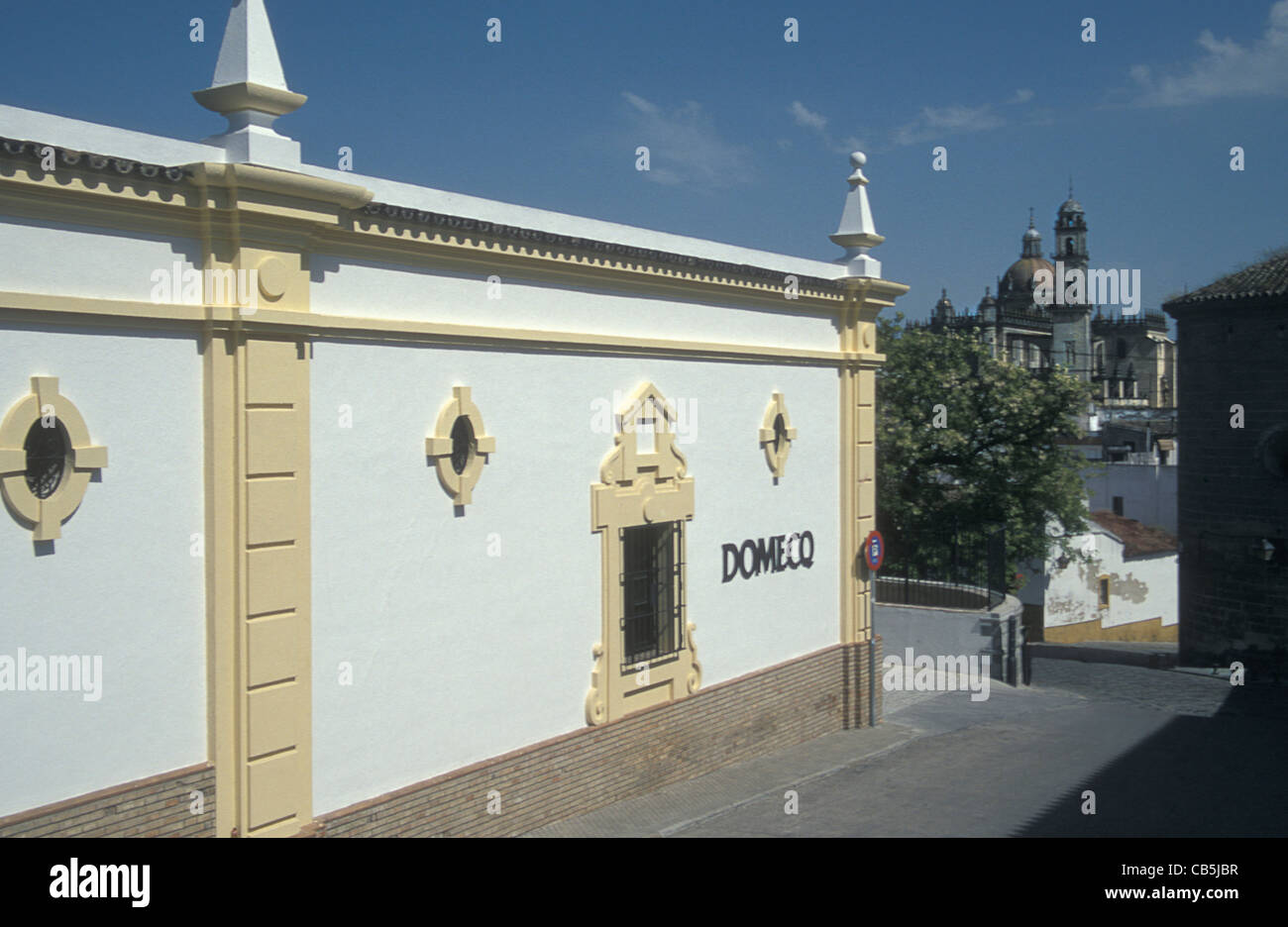 Pedro Domecq Vino e Sherry distillery, Jerez, Spagna Foto Stock