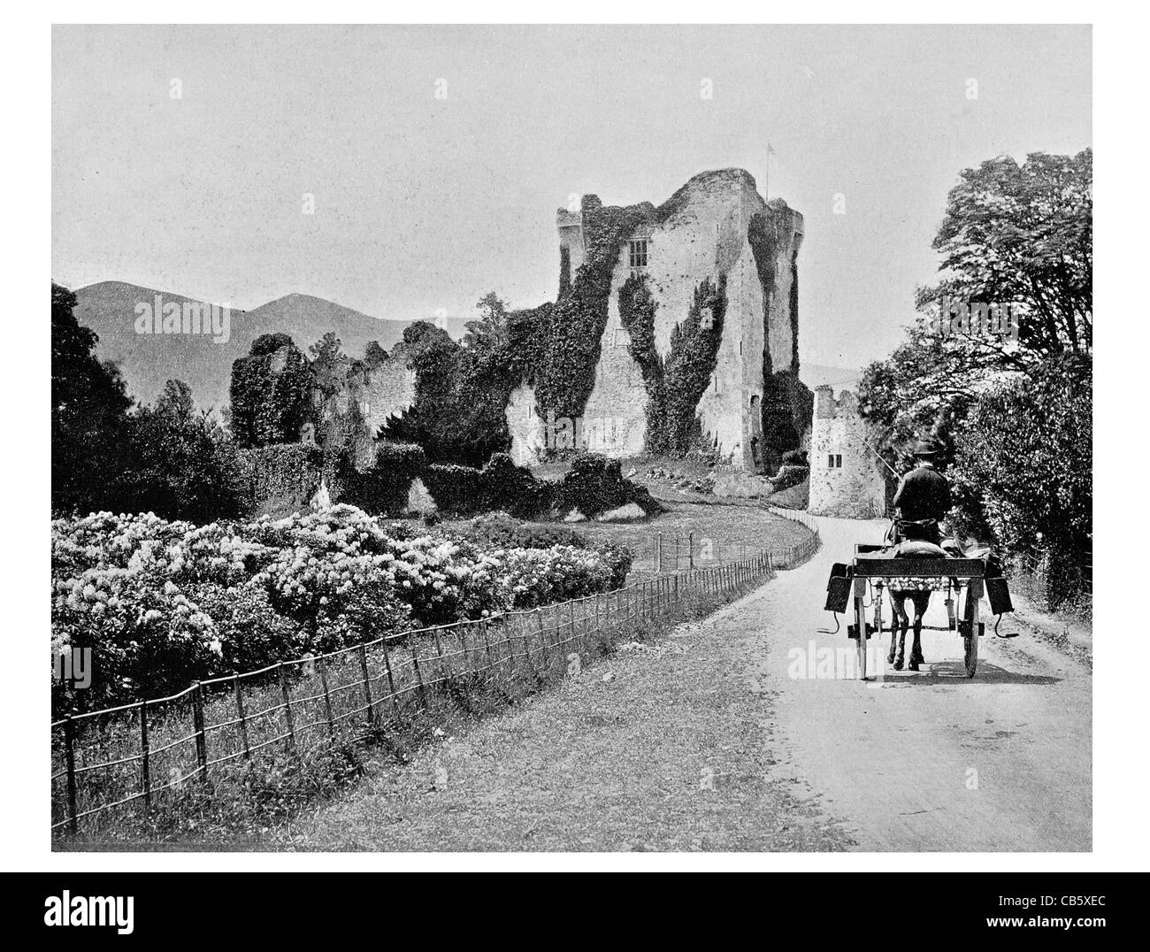 Castello di Ross O'Donoghue clan Contea di Kerry Irlanda roccaforte casa-torre irlandese Foto Stock