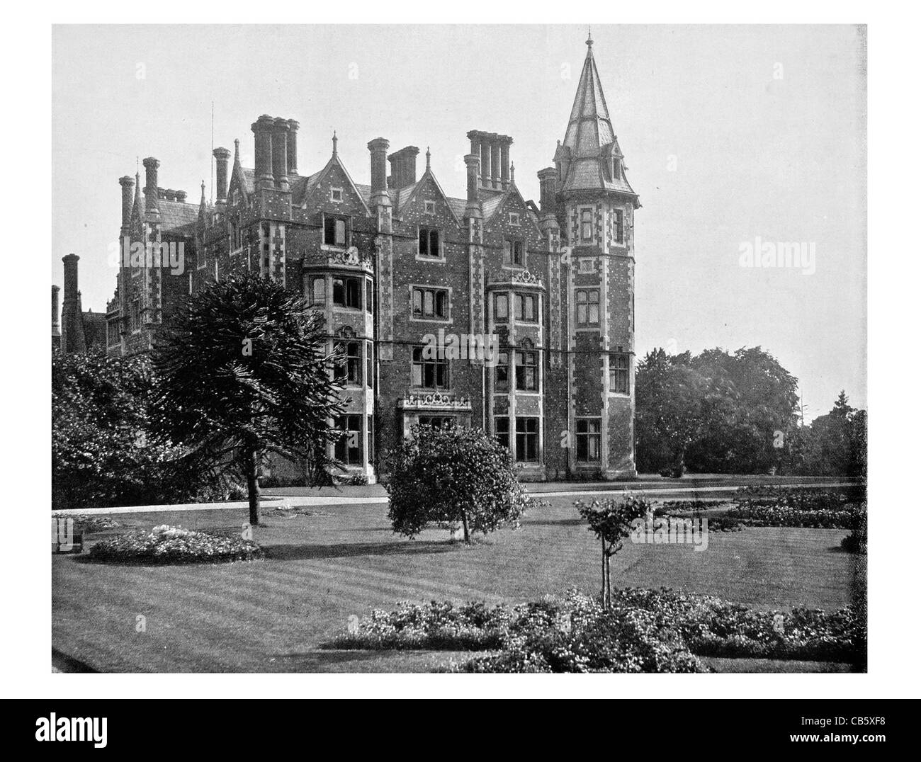 Taplow Court Victorian House Buckinghamshire Inghilterra anglo-Saxon tumulo Sutton Hoo Foto Stock