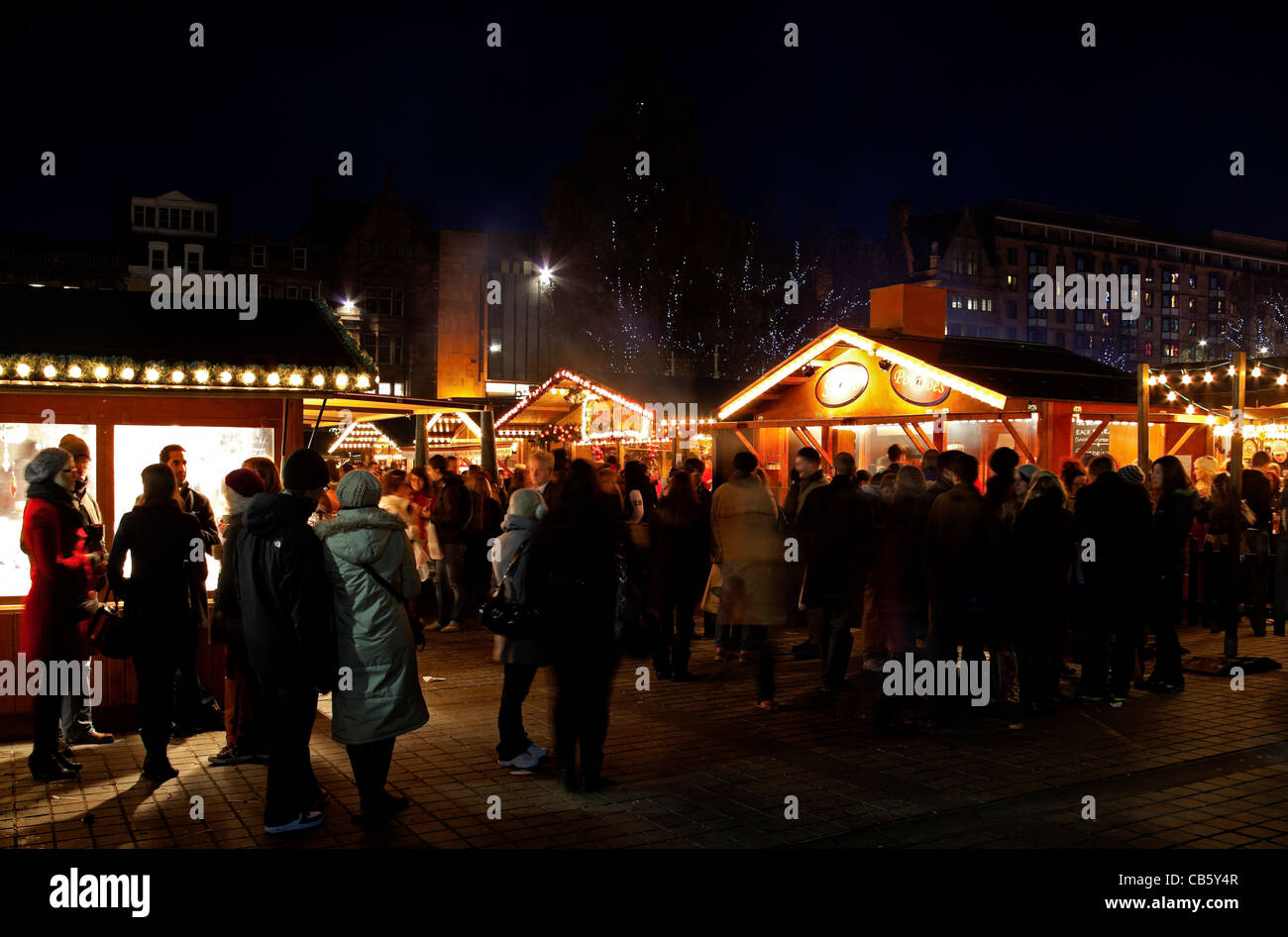 Edimburgo Natale sul mercato tedesco, Scozia UK Europa 2011 Foto Stock