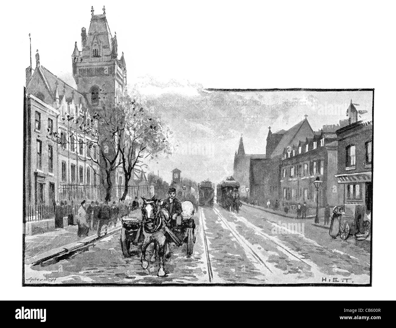 Hyde Road Nicholls Ospedale Ellen Wilkinson High School Il Grade ii Listed Thomas Worthington Foto Stock