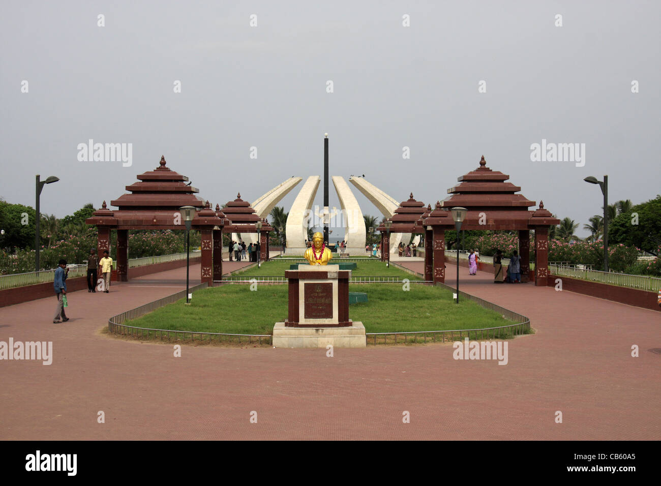 Mgr memorial building in marina beach,chennai,tamilnadu,l'india,asia Foto Stock