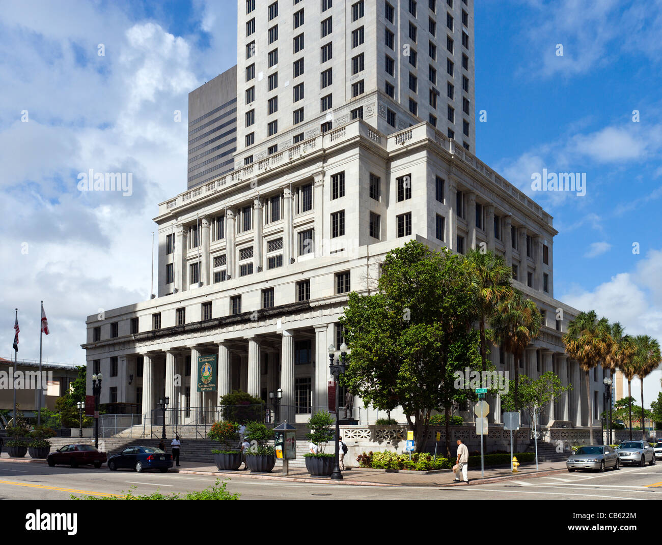 Miami-Dade County Courthouse, West Flagler Street, Miami, Florida, Stati Uniti d'America Foto Stock