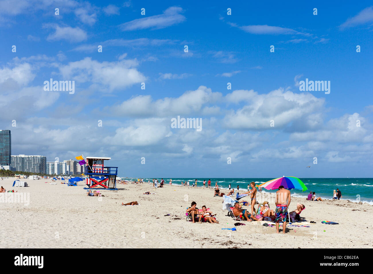 South Beach, Miami Beach, Gold Coast, Florida, Stati Uniti d'America Foto Stock