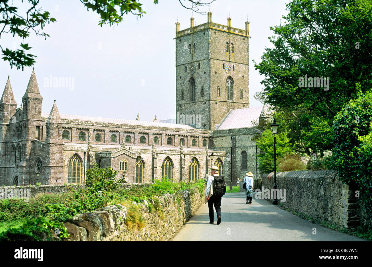 San Saint Davids nella cattedrale di Dyfed, southwest Wales, Regno Unito Foto Stock