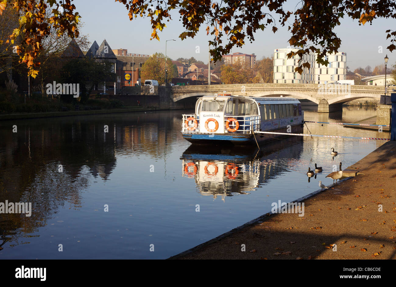 Fiume Medway in mattina presto Foto Stock