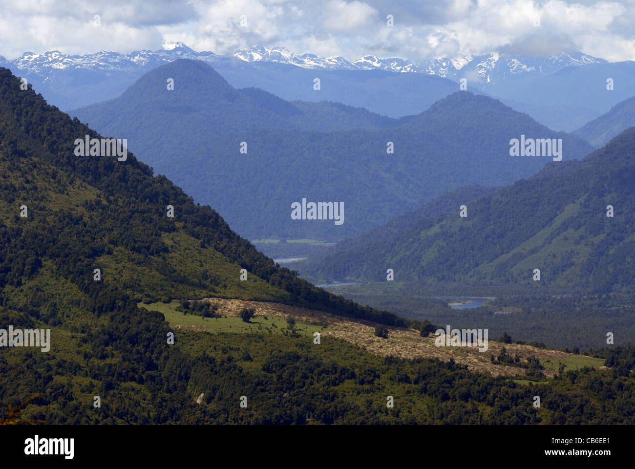 Vicente Perez Rosales, il Parco Nazionale del Distretto dei Laghi, Cile Foto Stock