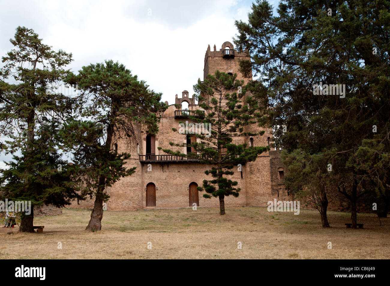 Fasiladas Palace in the Royal Enclosure, Gonder, l'Etiopia settentrionale, Africa. Foto Stock