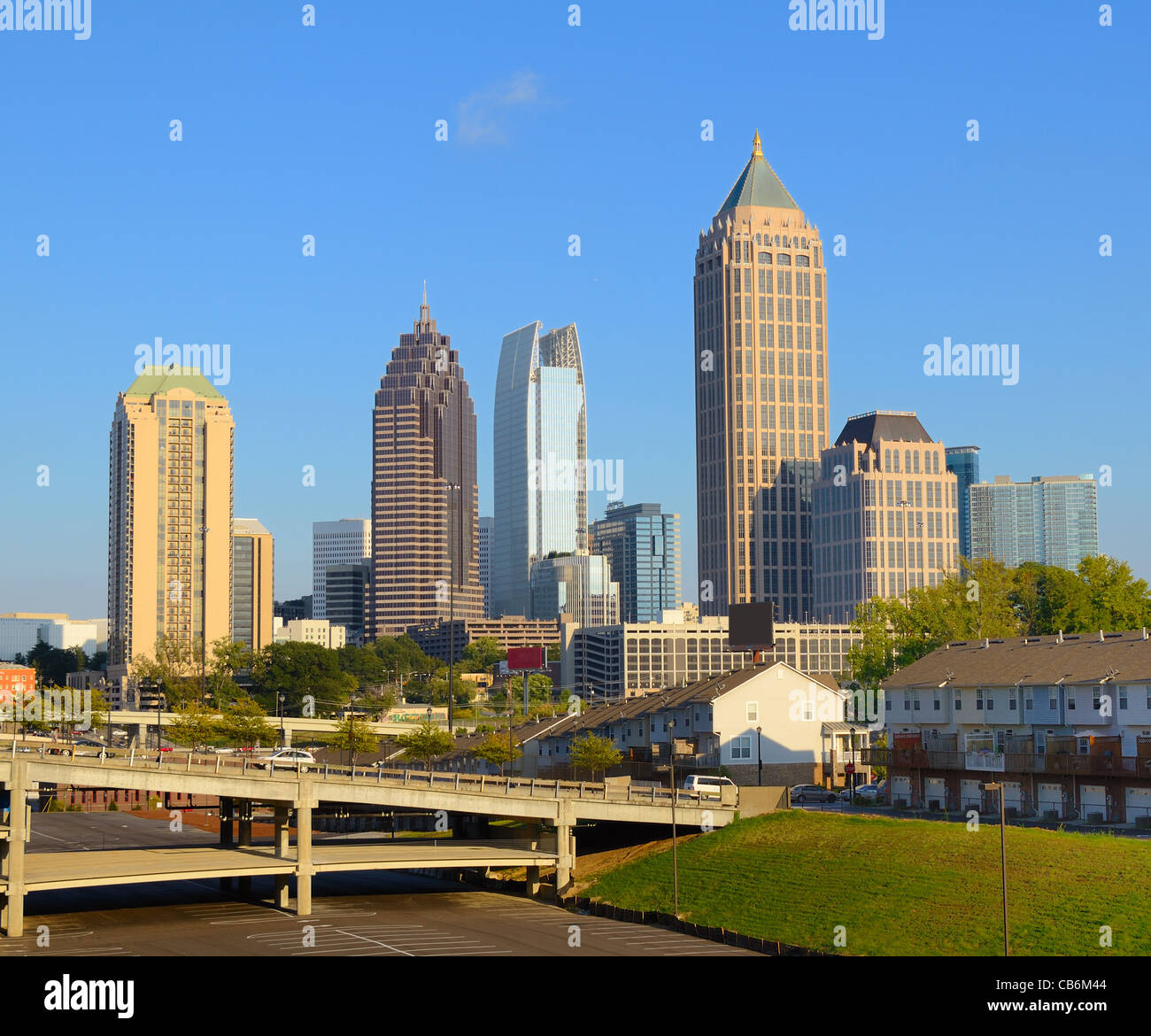 Skyline di Midtown Atlanta, Georgia, Stati Uniti d'America. Foto Stock