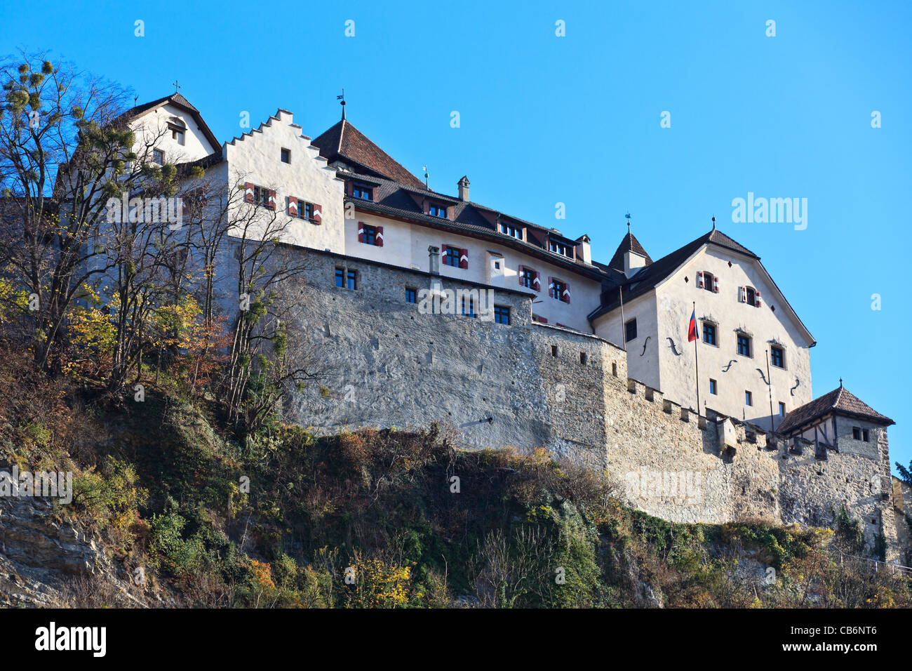 Il castello di Vaduz, Liechtenstein Foto Stock