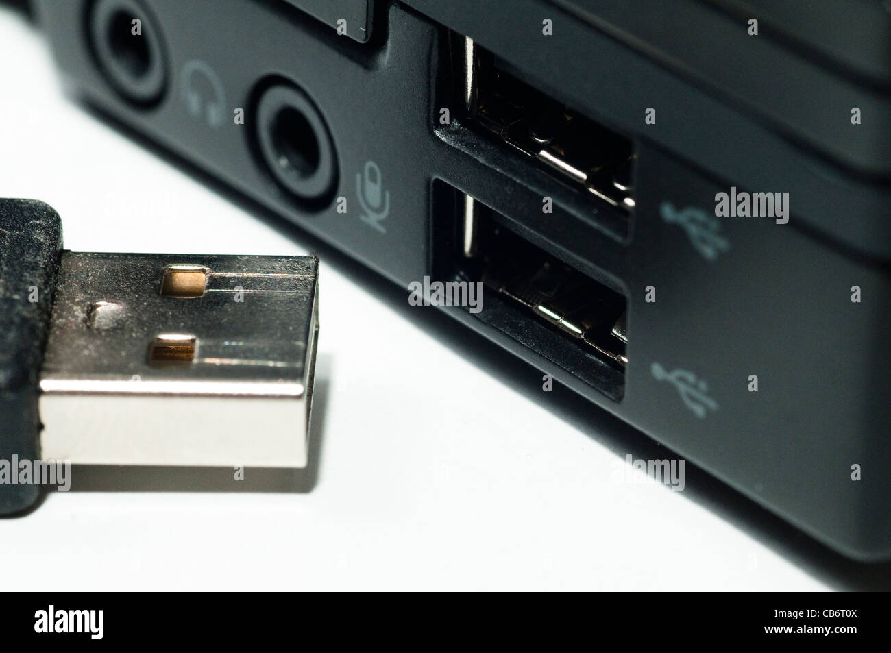 USB Tipo di una connessione Foto Stock