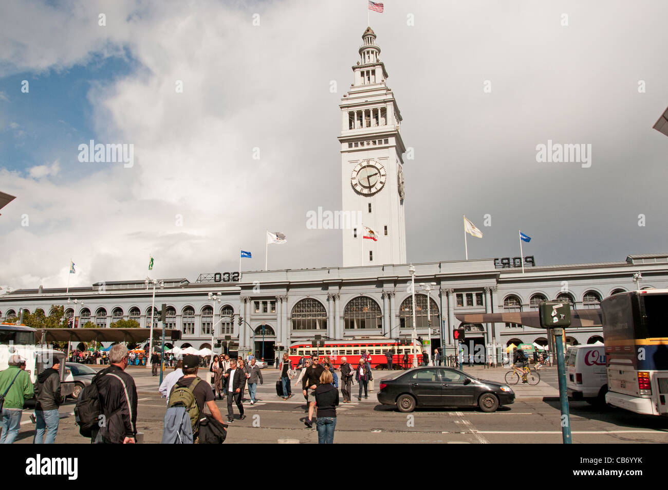 San Francisco Ferry Building Pier 1 California Stati Uniti Foto Stock