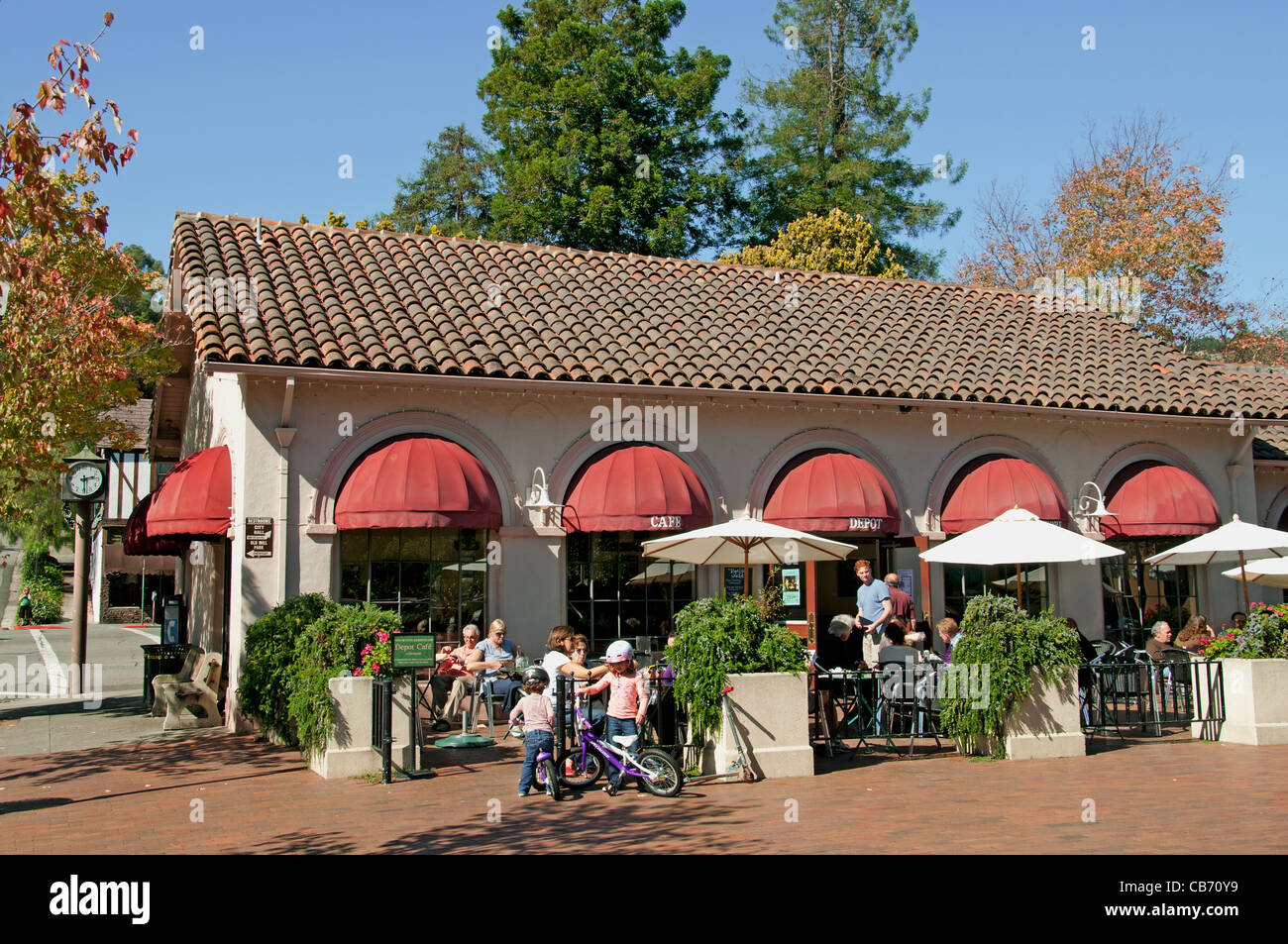 Il Depot Bookstore & Cafe Ristorante Bar California Stati Uniti Foto Stock