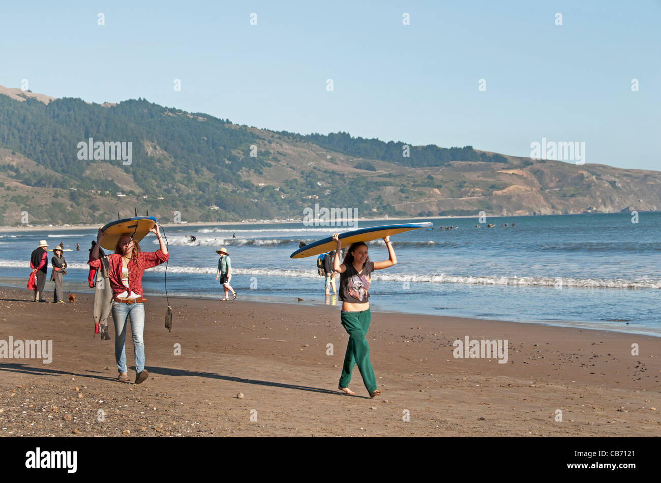 Bolinas Stinson Beach Surf Surf San Francisco California USA Stati Uniti Foto Stock