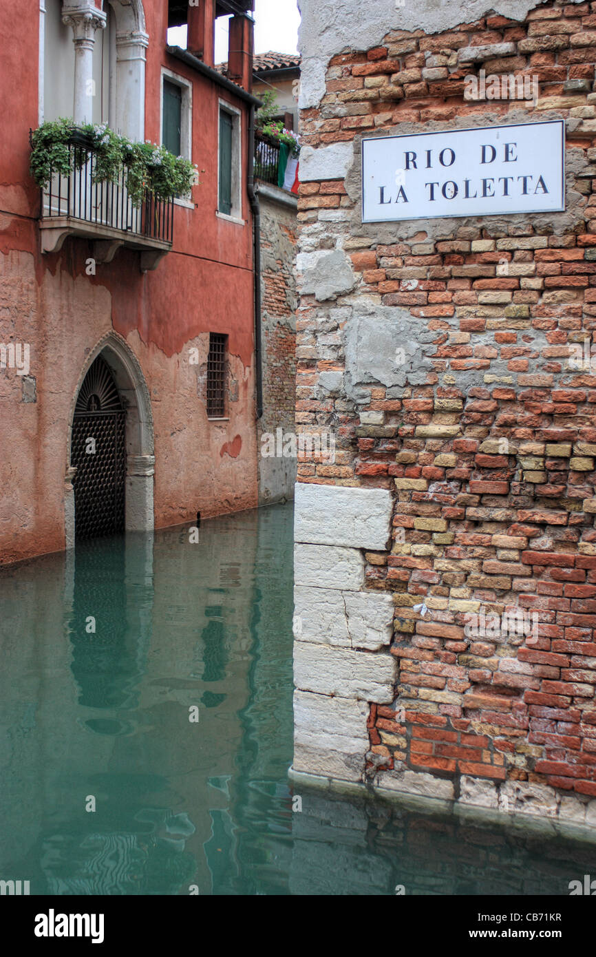 Canal de Rio de la toletta', Venezia, Italia Foto Stock