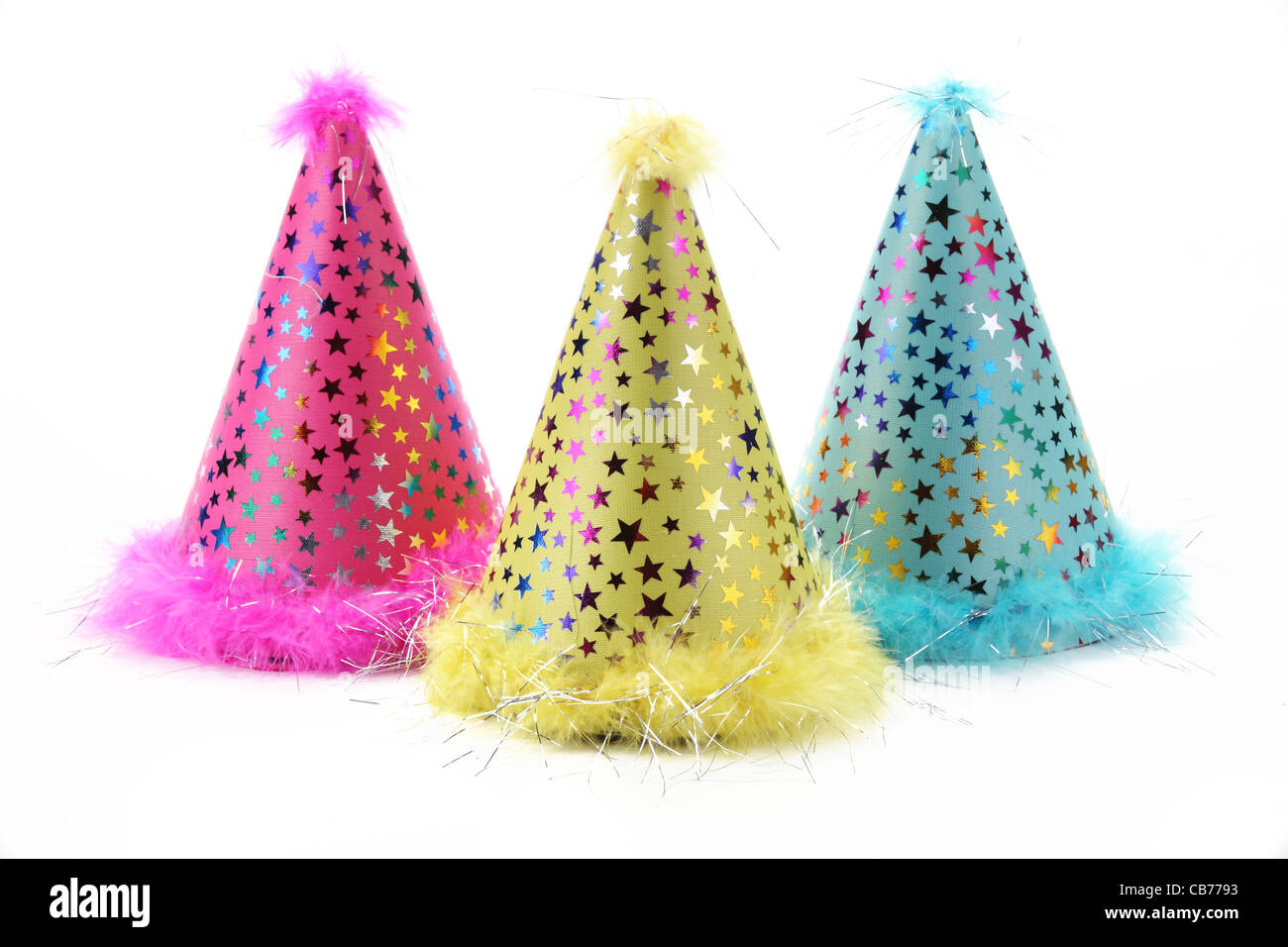 Anno nuovo hat isolati su sfondo bianco Foto Stock