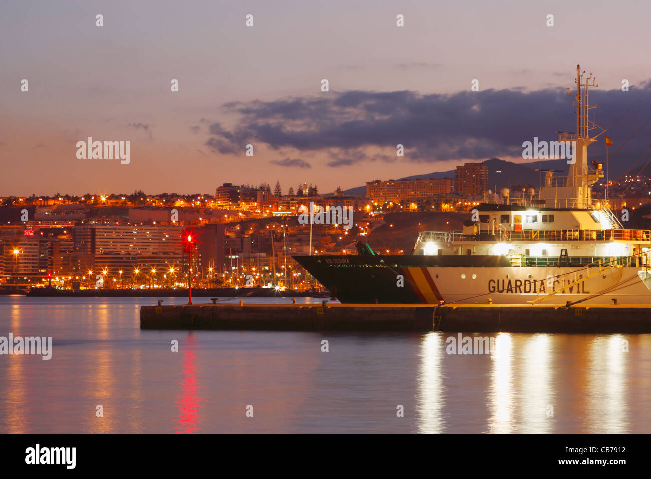 Guardia Civil motovedetta a Las Palmas di Gran Canaria Isole Canarie Spagna Foto Stock