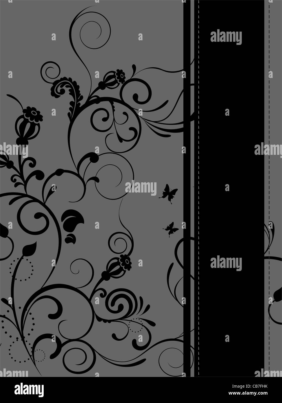 Disegno floreale Foto Stock