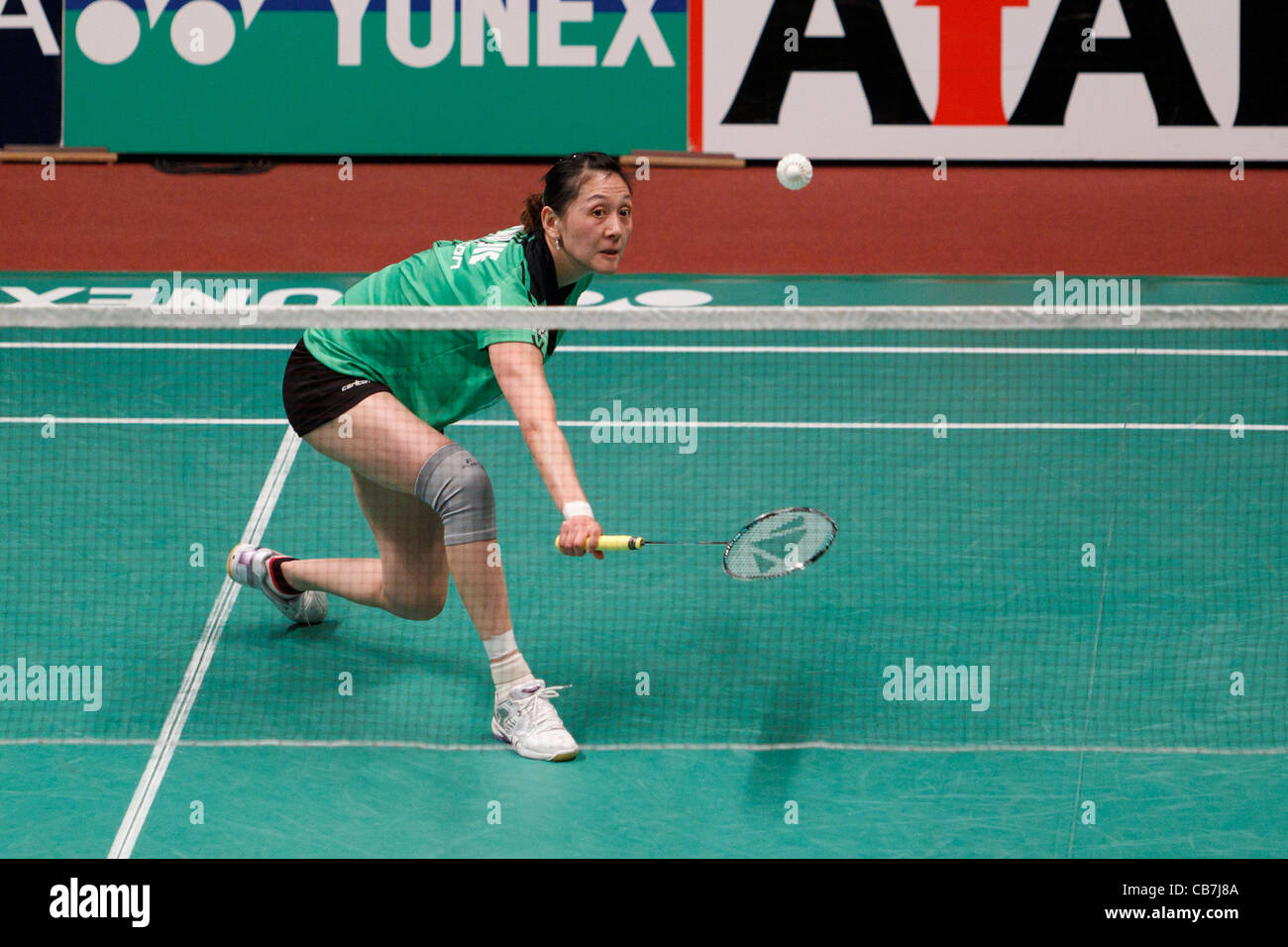 Badminton player Jie Yao dai Paesi Bassi Foto Stock